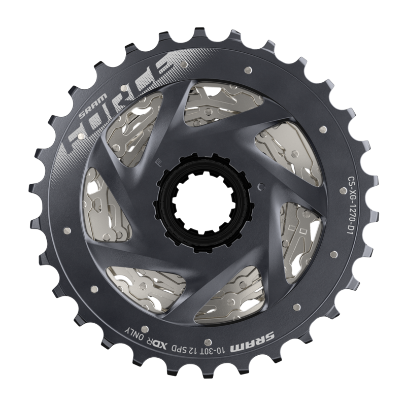 SRAM XG-1270 12 SPEED 10-28T CASSETTE D1 in SILVER-1